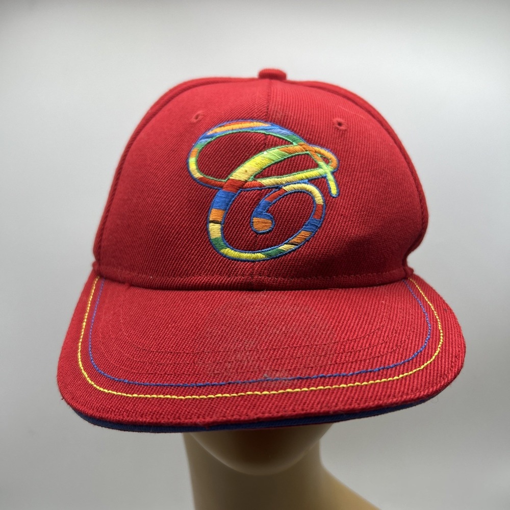 Coogi‎ Cap Mens L/XL Red Retro Fitted Trucker Hats Streetwear 90s